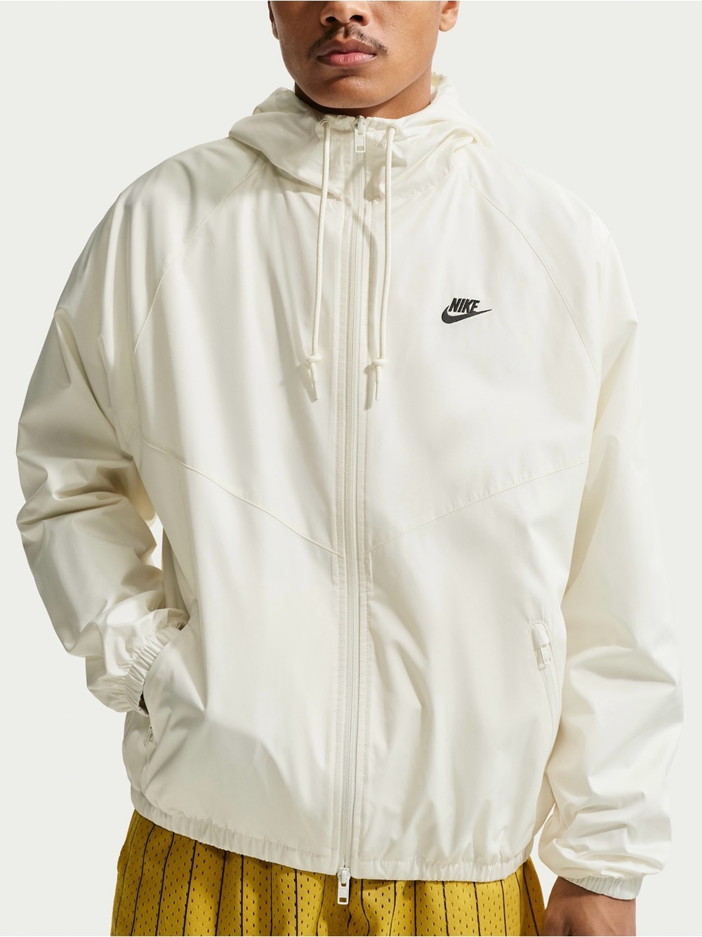 NWT $105 Nike Windrunner Storm-FIT Men's Lined Hooded Jacket Ivory Large
